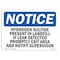 Signmission OSHA Notice Sign, 10" Height, 14" Width, Hydrogen Sulfide Present In Landfill If Sign, Landscape OS-NS-D-1014-L-13585 - alternate 1